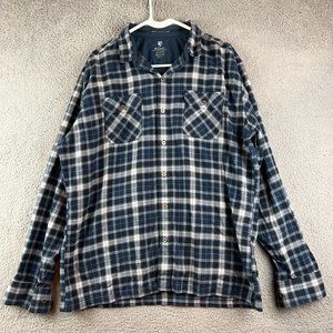 KUHL Mens Long Sleeve Plaid Button Down Sz XL Born In The Mountain